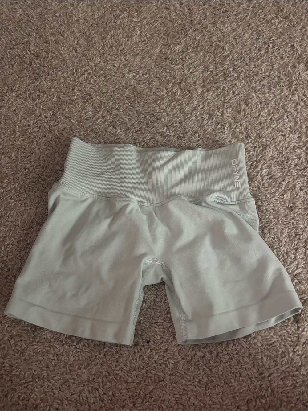 High-Waist Light Mint Women’s Bike Shorts DFYNE size xs